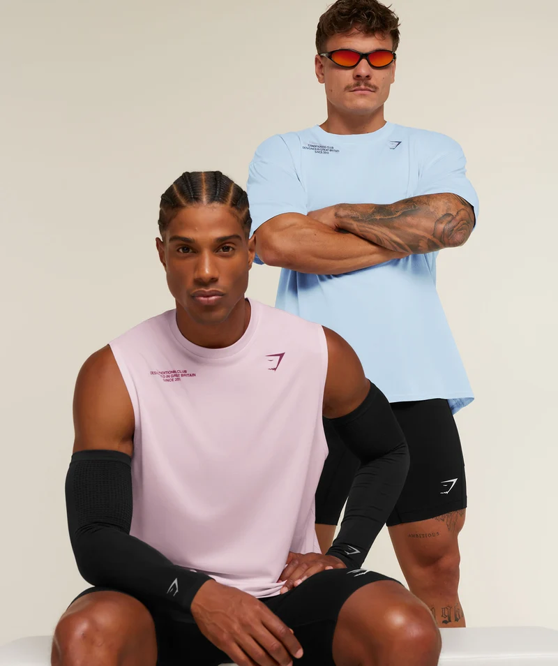 Gymshark Conditioning Club Washed Tank - Haze Pink/Soft Brown/Wash