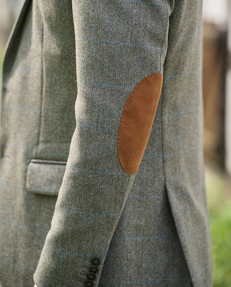 Sakko "Charles" im hellgrauen Fischgrat aus Lovat Tweed