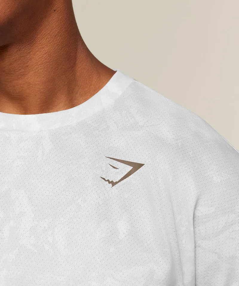Gymshark Conditioning Club Oversized T-Shirt - White/Lifestyle Brown