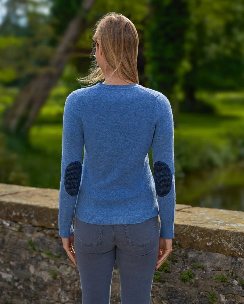 Damen Cardigan "Mara" in denim blue