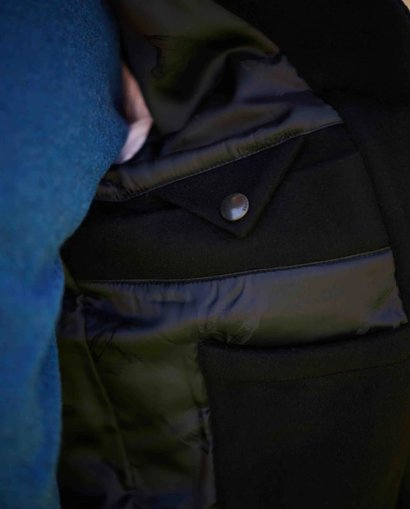Herren Blouson "Lumber" aus Woll-Kaschmir Qualität in navy