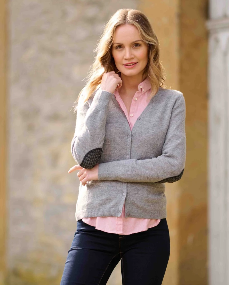Damen Cardigan "Mara" in cloud grey