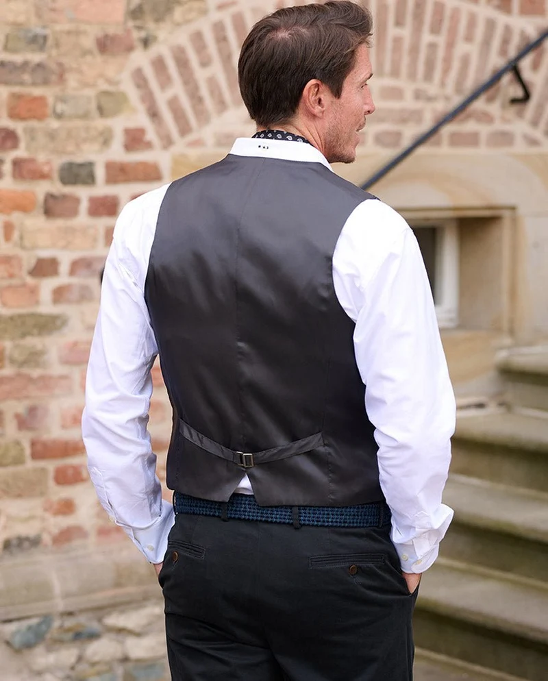 Harris Tweed Weste "Tailor" in charcoal