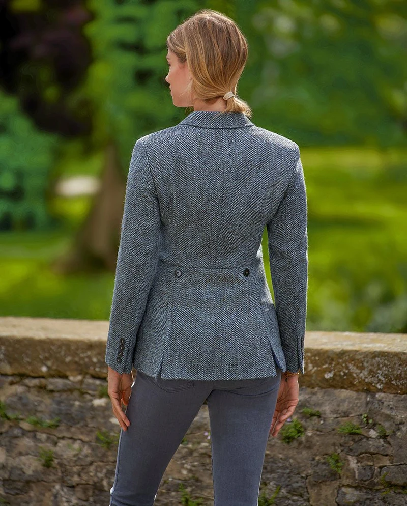 Harris Tweed Blazer "Carola" in Tweed of Water