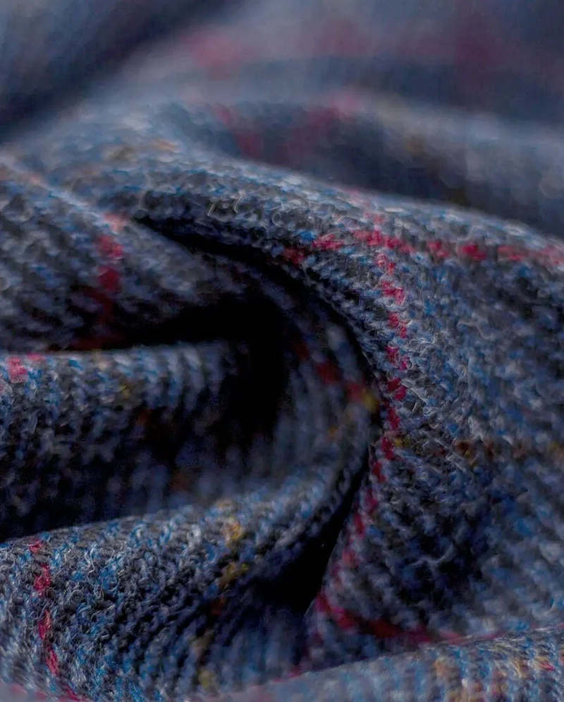 Harris Tweed Damenmantel "Brenda" in scottish blue