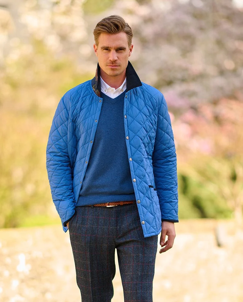 Herren Steppjacke "York" in blue