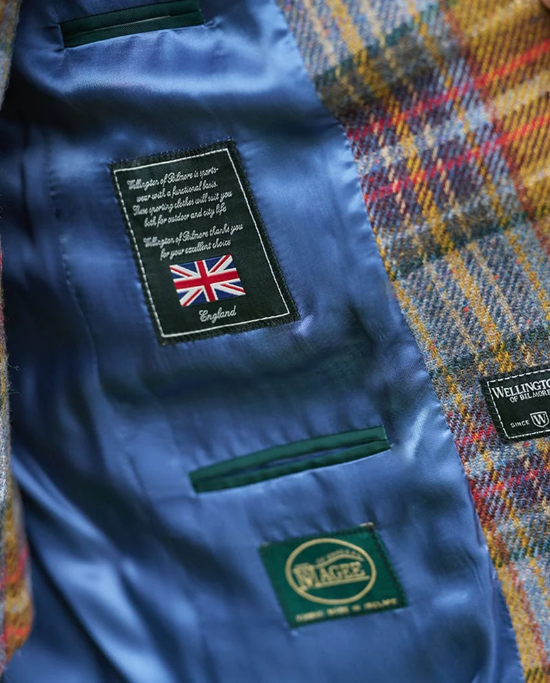 Magee Tweed Sakko "London" in multicolor Check