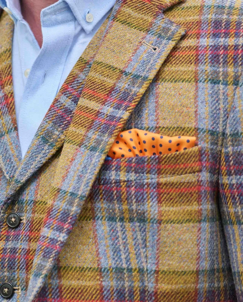 Magee Tweed Sakko "London" in multicolor Check