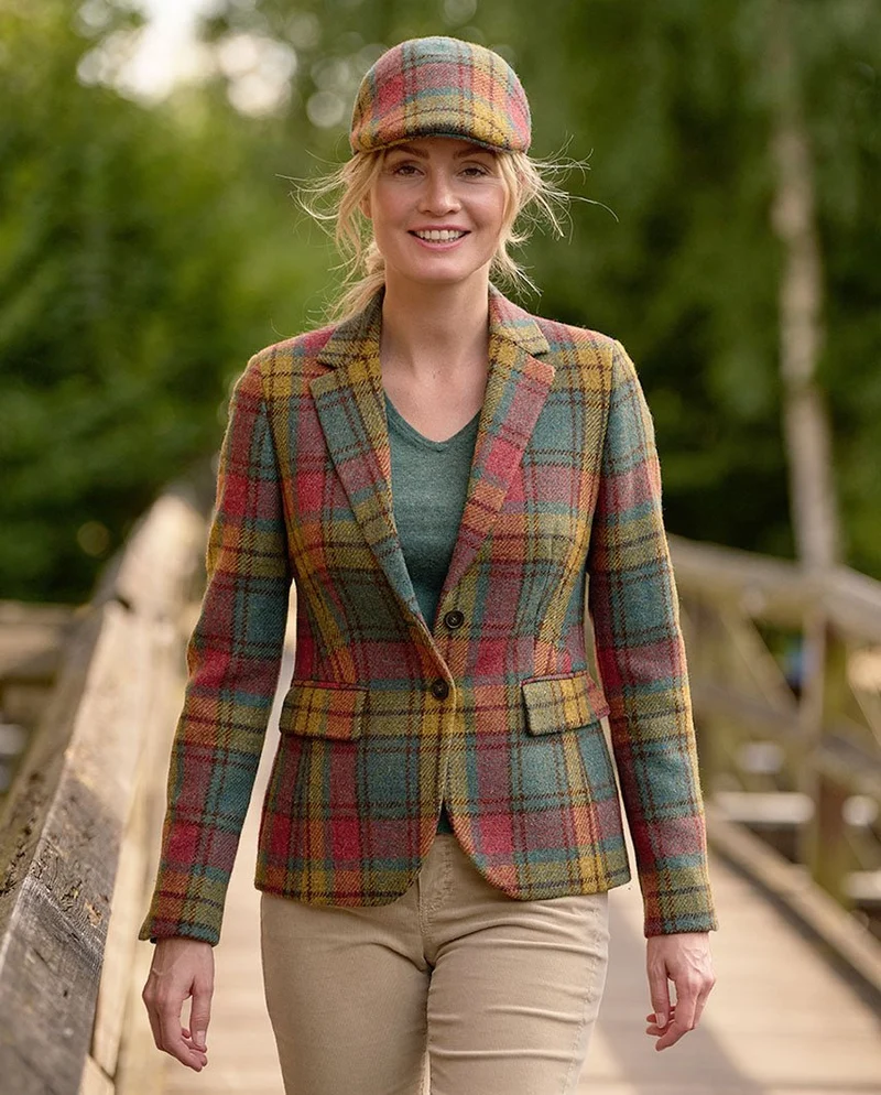 Harris Tweed Blazer "Ami" in colorful Tartan