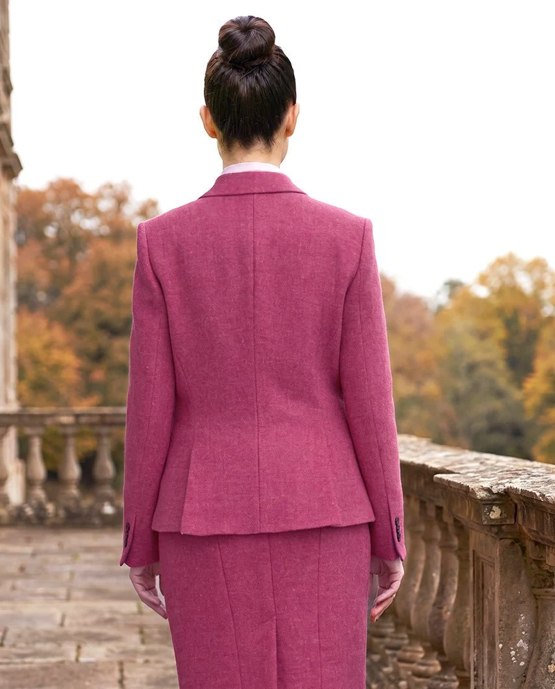 Harris Tweed Blazer "Ladiesclub" in pink