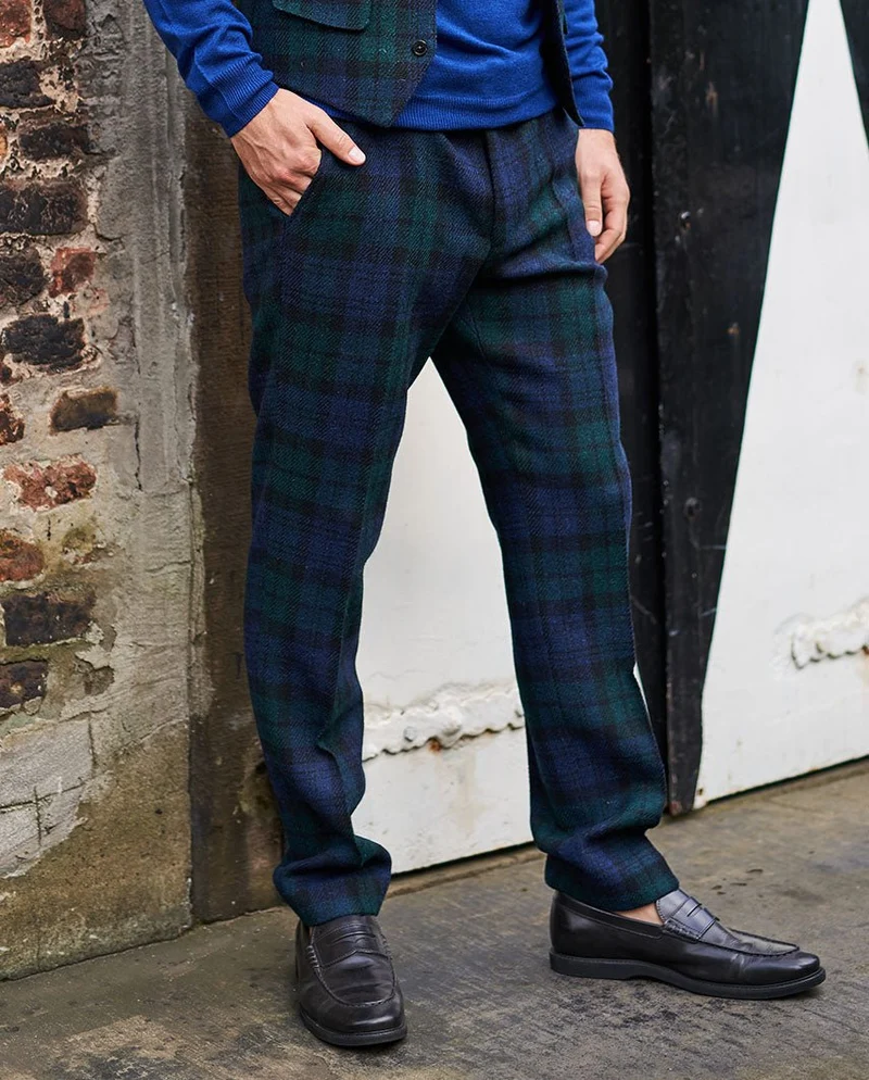 Mr. Miller - Harris Tweed Hose in Blackwatch