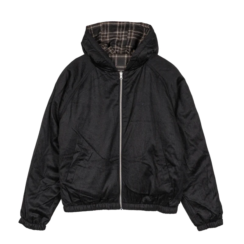 Arte Antwerp Reversible Plaid Hooded Jacket