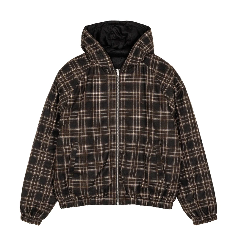 Arte Antwerp Reversible Plaid Hooded Jacket