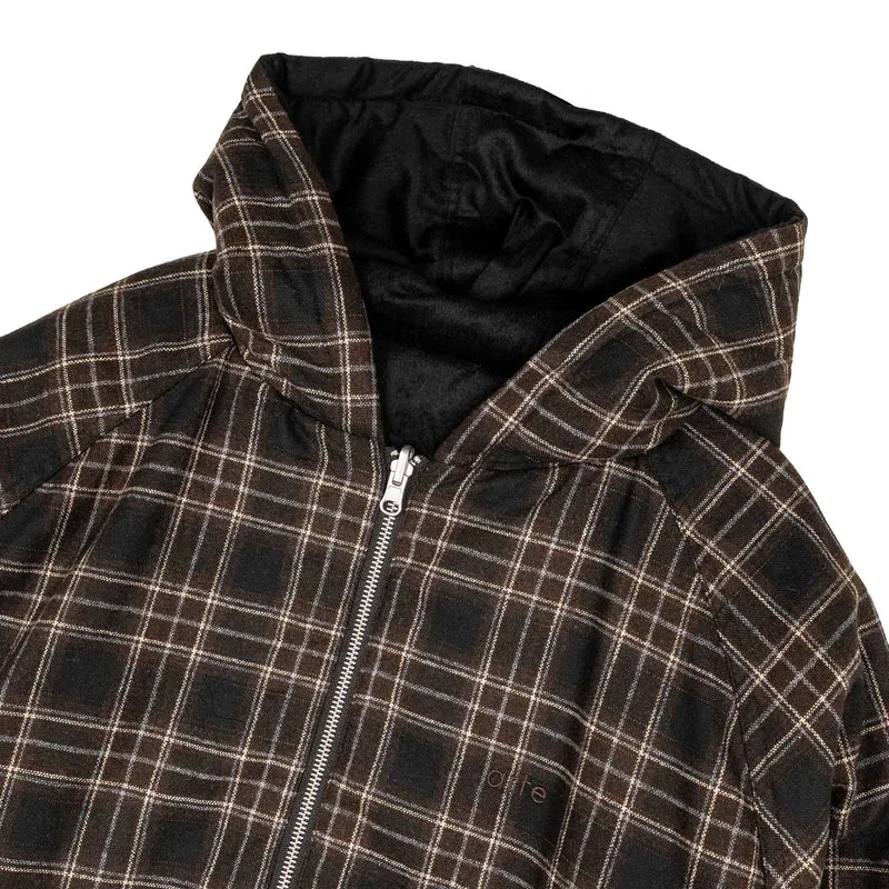 Arte Antwerp Reversible Plaid Hooded Jacket