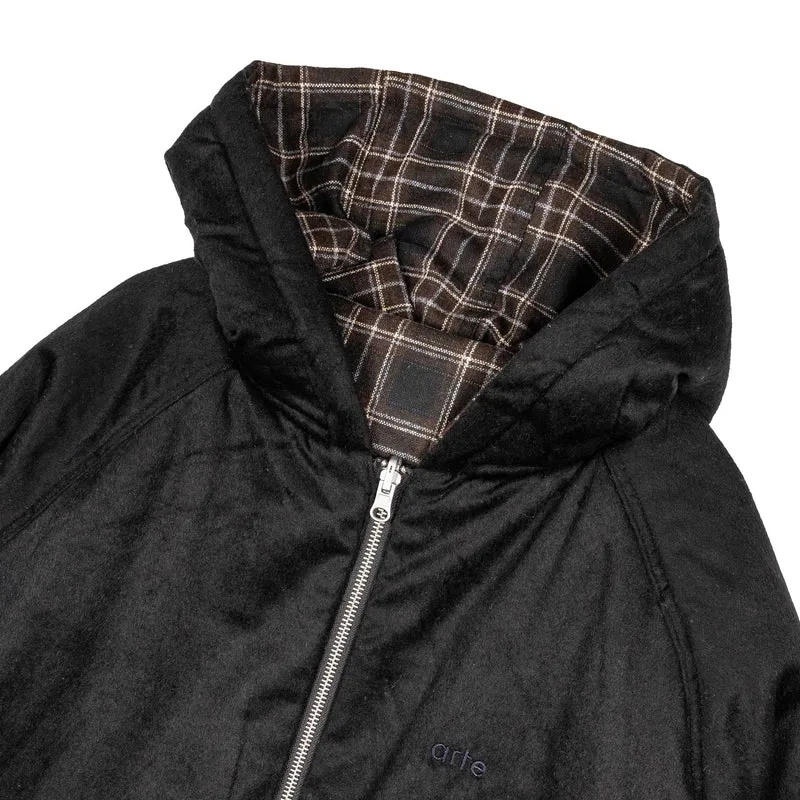 Arte Antwerp Reversible Plaid Hooded Jacket