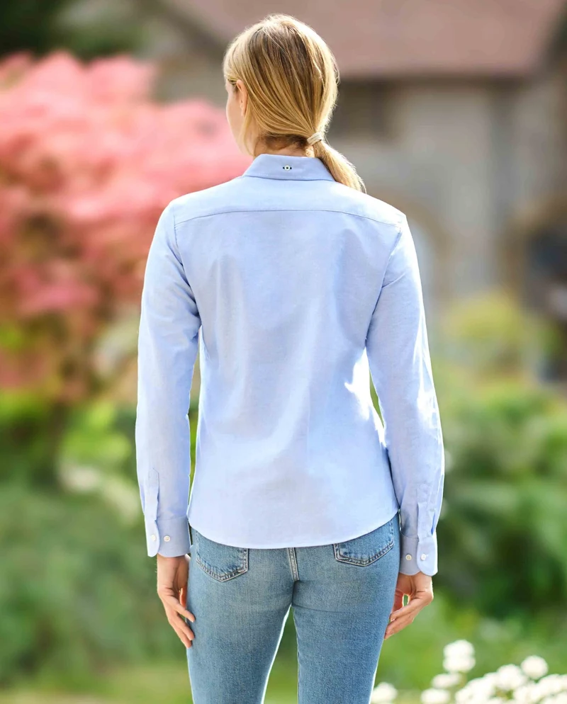 Damenbluse "Stella" in Oxford blue