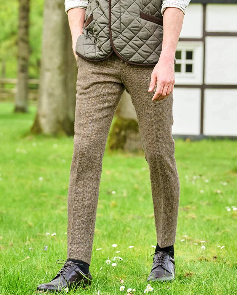 Harris Tweed Hose "Mr. Miller" in country herringbone