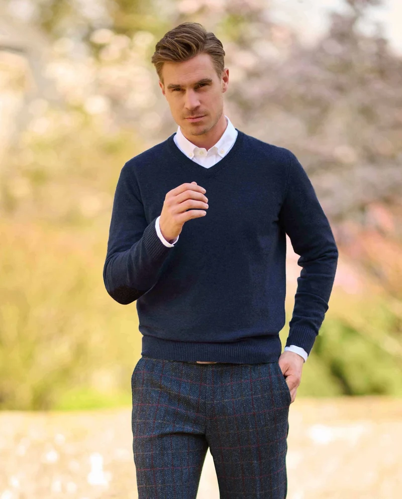 Merino-Pullover "Jack" in navy
