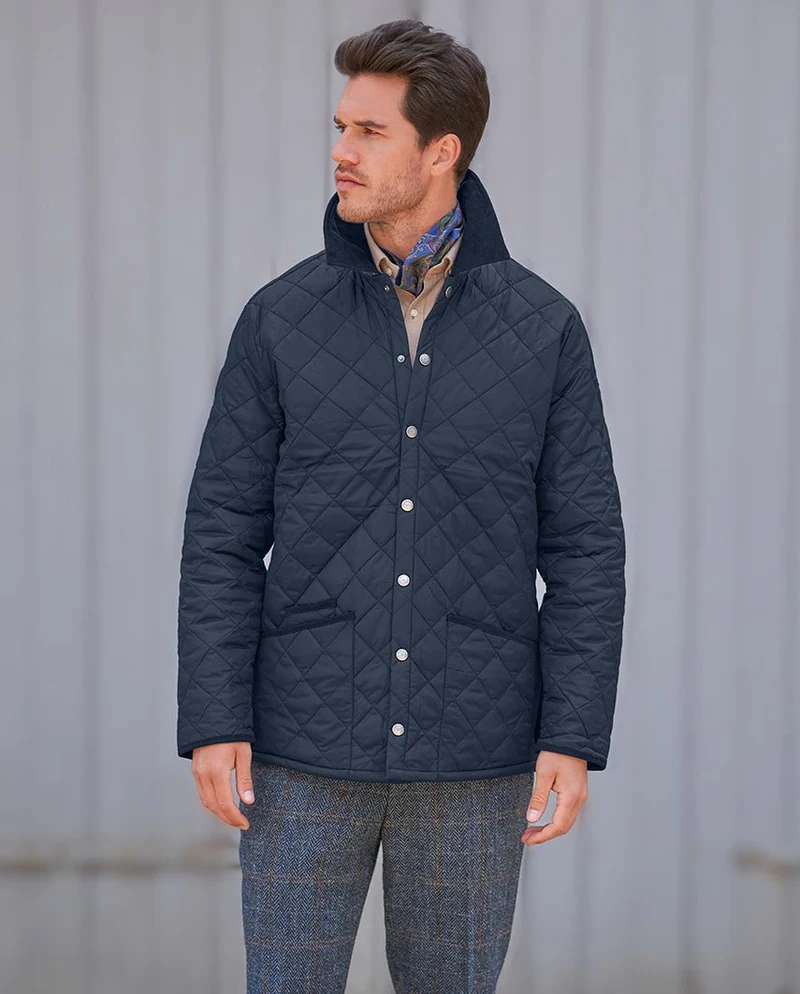 Herren Steppjacke "York" in navy
