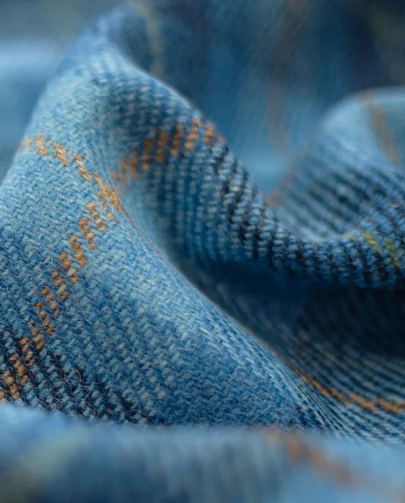 Harris Tweed Blazer "Carola" in Jeans Herringbone