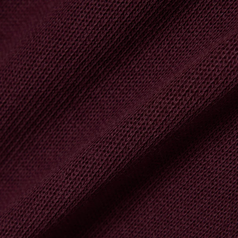 Lacoste Ribbed Cotton Polo Collar Sweatshirt