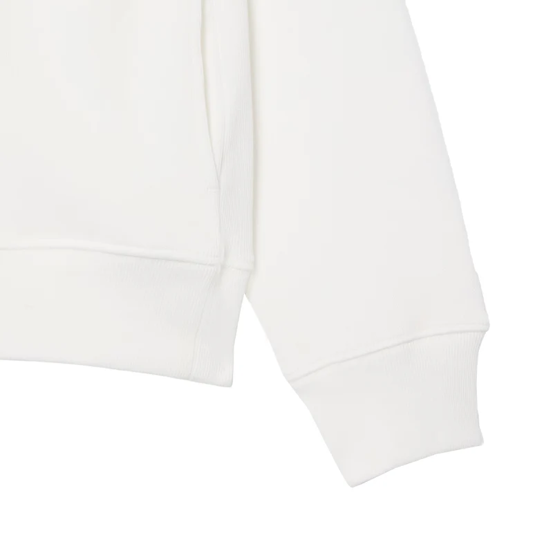 Lacoste Zippered Stand Up Collar Cotton Sweatshirt