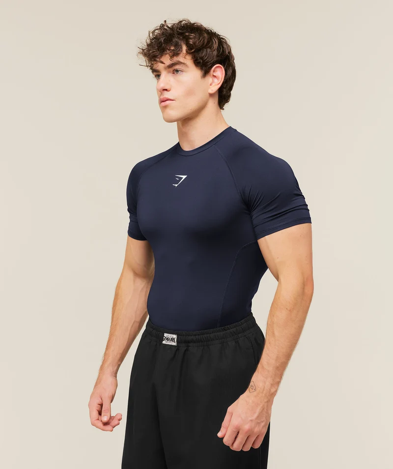 Gymshark Element Baselayer T-Shirt - Heavy Blue