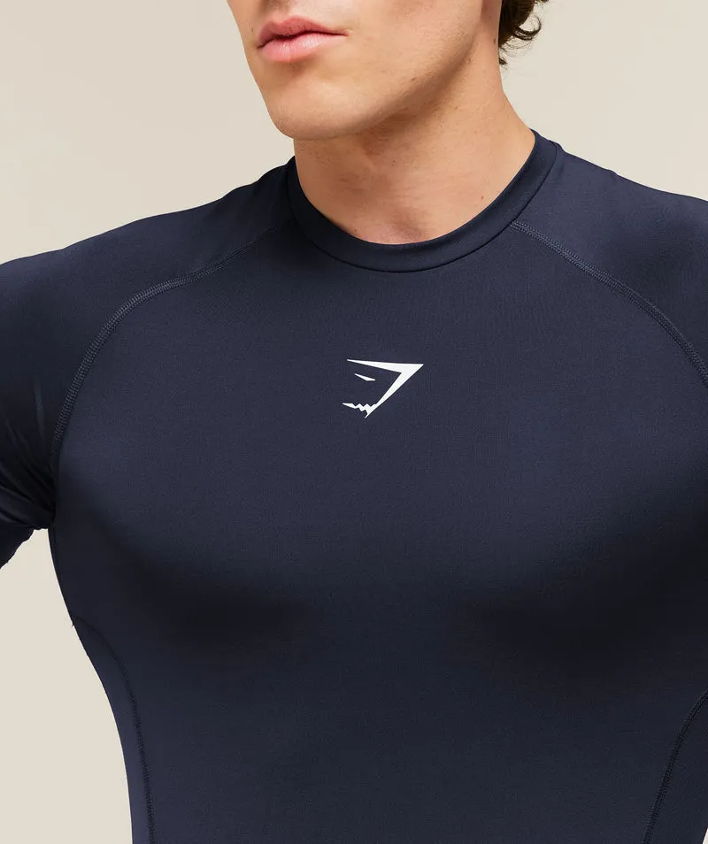 Gymshark Element Baselayer T-Shirt - Heavy Blue