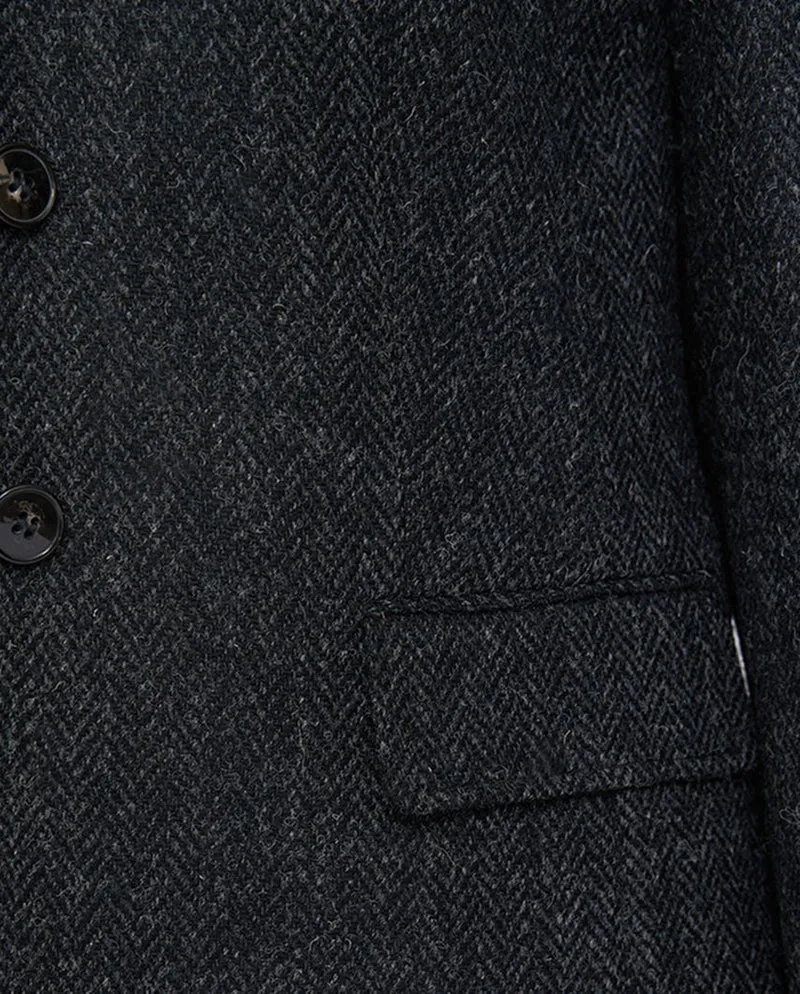 Harris Tweed Blazer "Carola" in charcoal