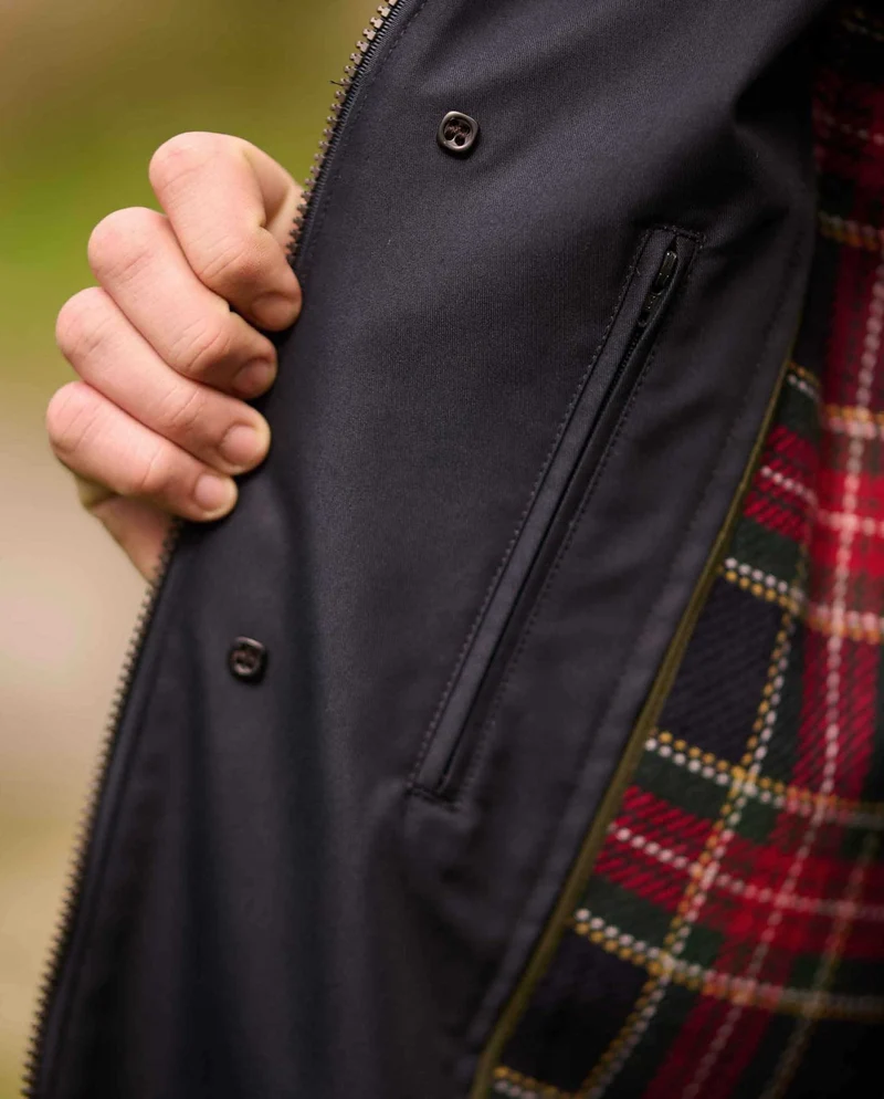 Herrenmantel "Finchester all season" in navy mit heraustrennbarem Wollfutter