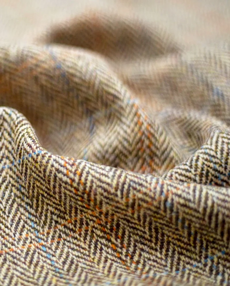 Harris Tweed Sakko "London" in sand herringbone