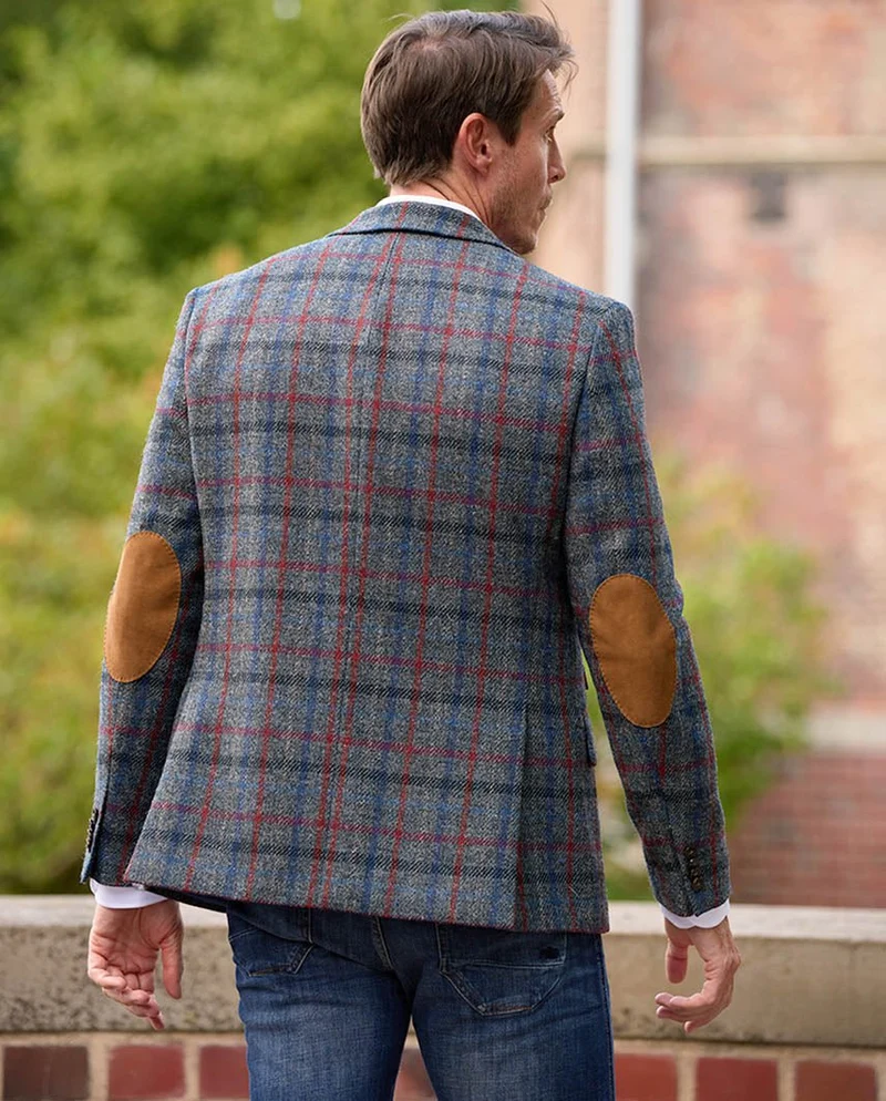 Harris Tweed Sakko "London" in royal check