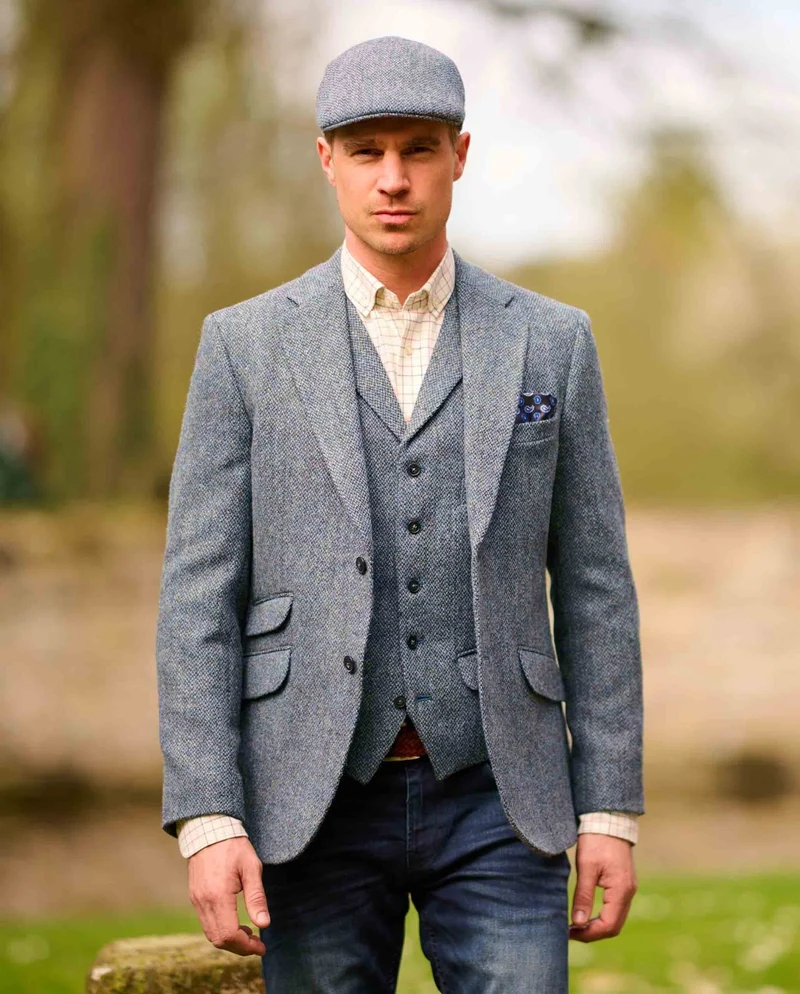 Harris Tweed Sakko "London" in Tweed of Water