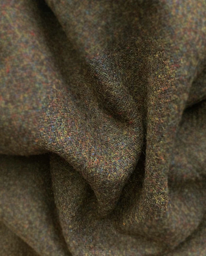 Harris Tweed Weste "Wales" in Tweed Shadow