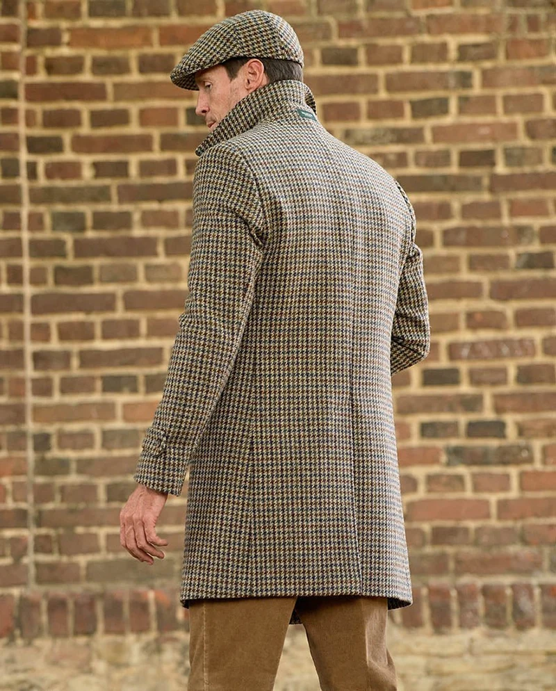 Herren Blazermantel "Billy" aus Harris Tweed im Hahnentritt