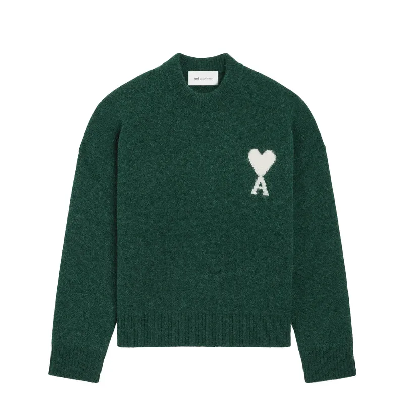 AMI Paris Ami De Coeur Alpaca Sweater