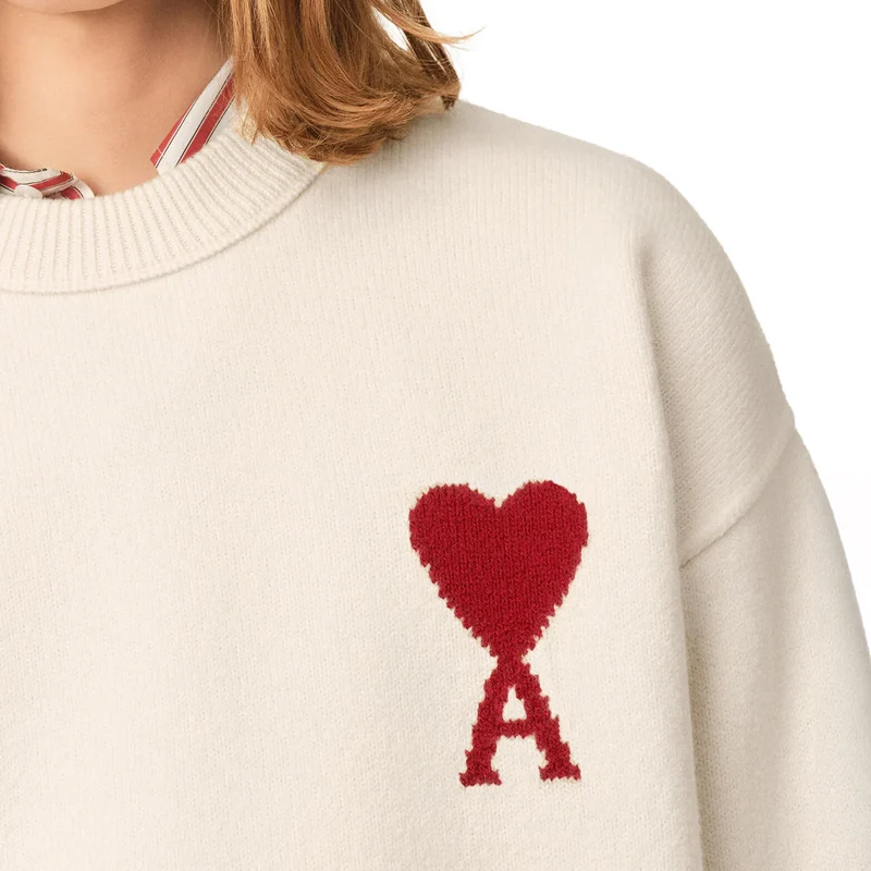 AMI Paris Ami De Coeur Wool Sweater