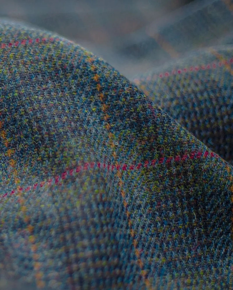 Harris Tweed Sakko "London" in multi-blue Tweed
