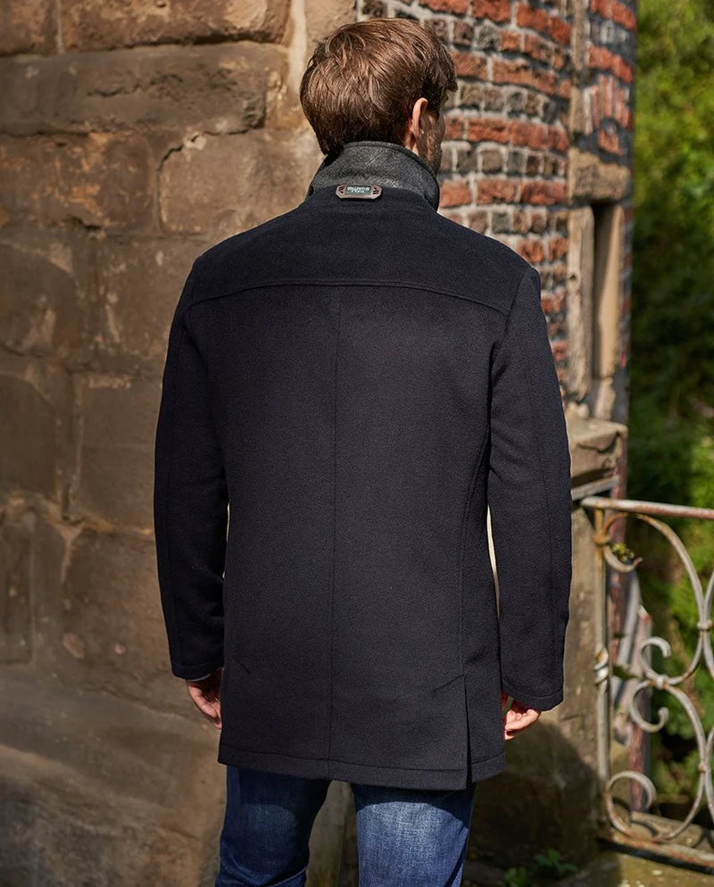 Herren Cabanjacke "Seaberg" in navy aus Woll-Kaschmir Qualität