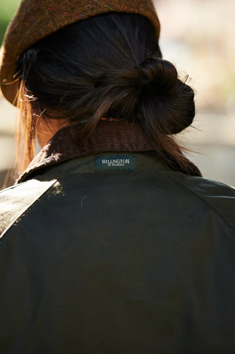 Authentische Damen Wachsjacke "Queensberg" in oliv