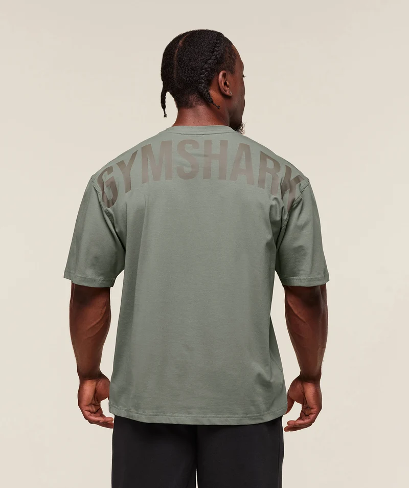 Gymshark Power T-Shirt - Unit Green