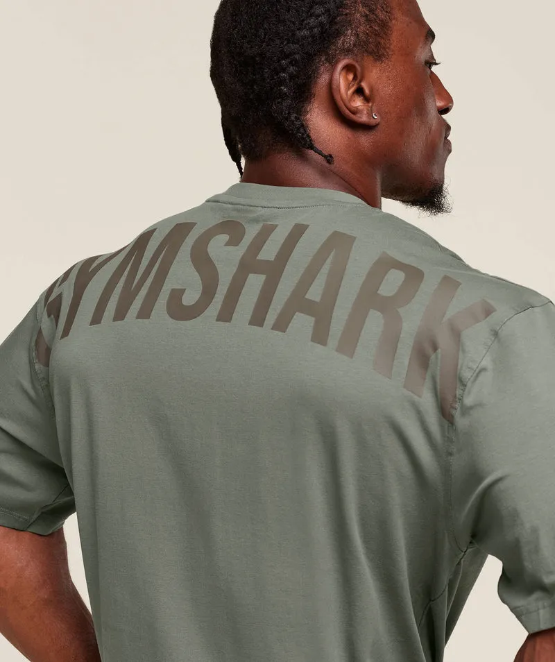 Gymshark Power T-Shirt - Unit Green