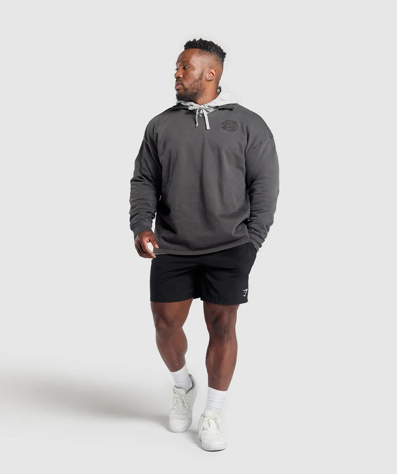Gymshark Premium Legacy Pullover - Black/Pigment Dye