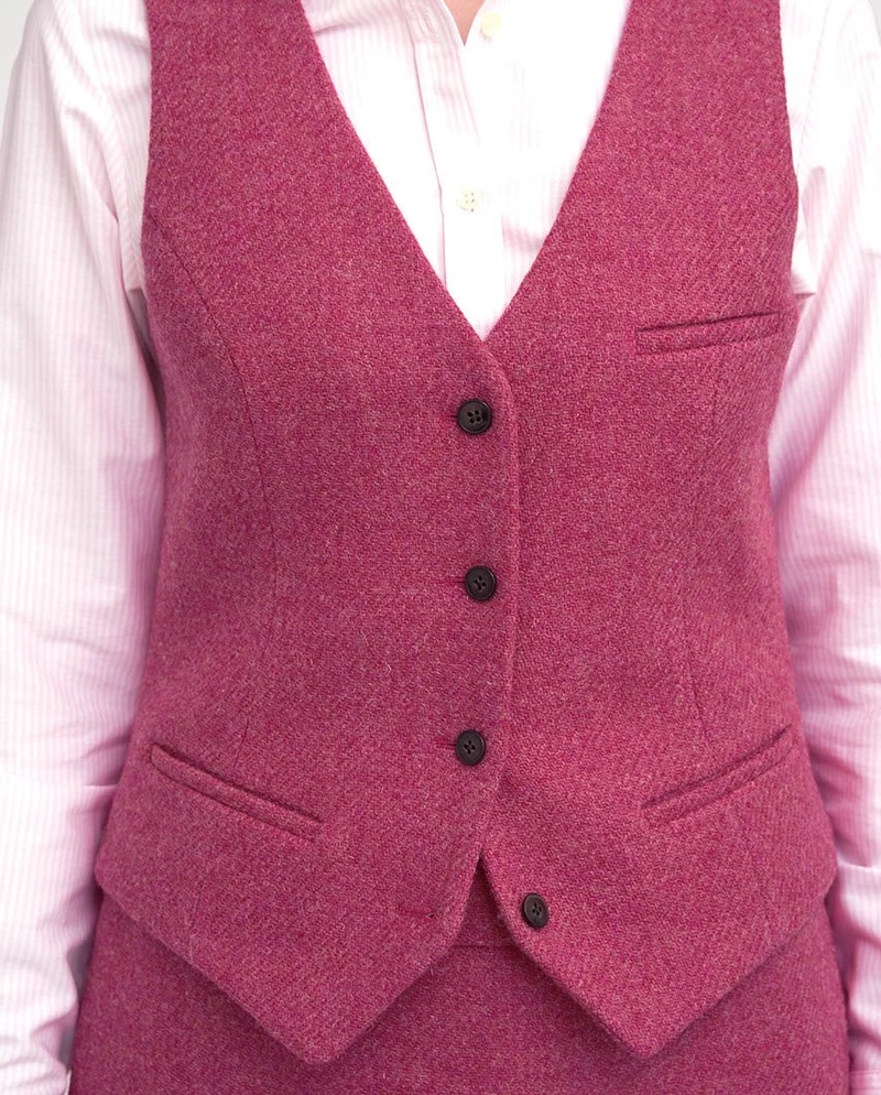Harris Tweed Weste "Lea" in pink