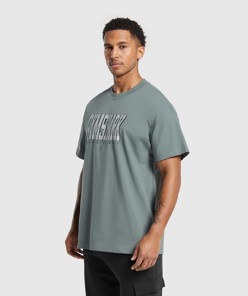 Gymshark Saloon T-Shirt - Cargo Teal