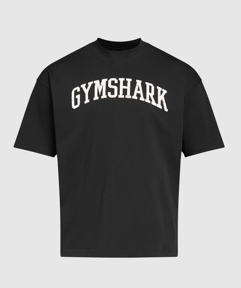 Gymshark Collegiate T-Shirt - Black