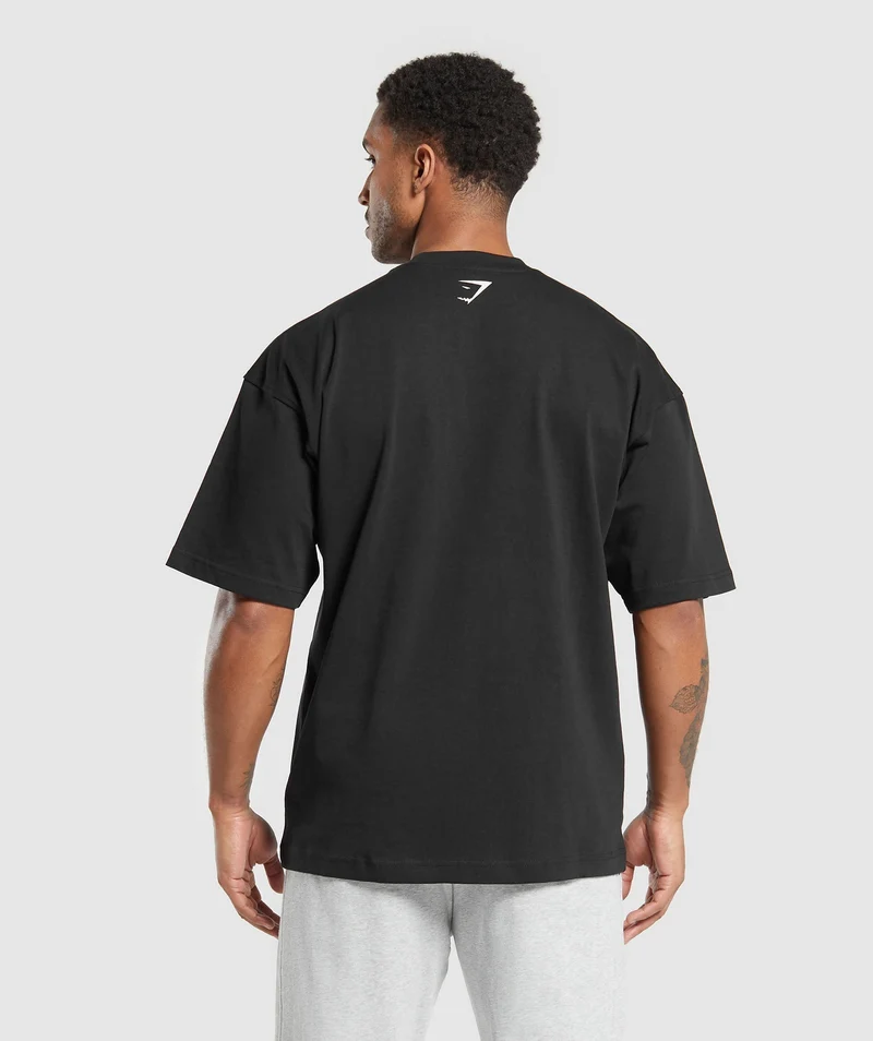 Gymshark Collegiate T-Shirt - Black