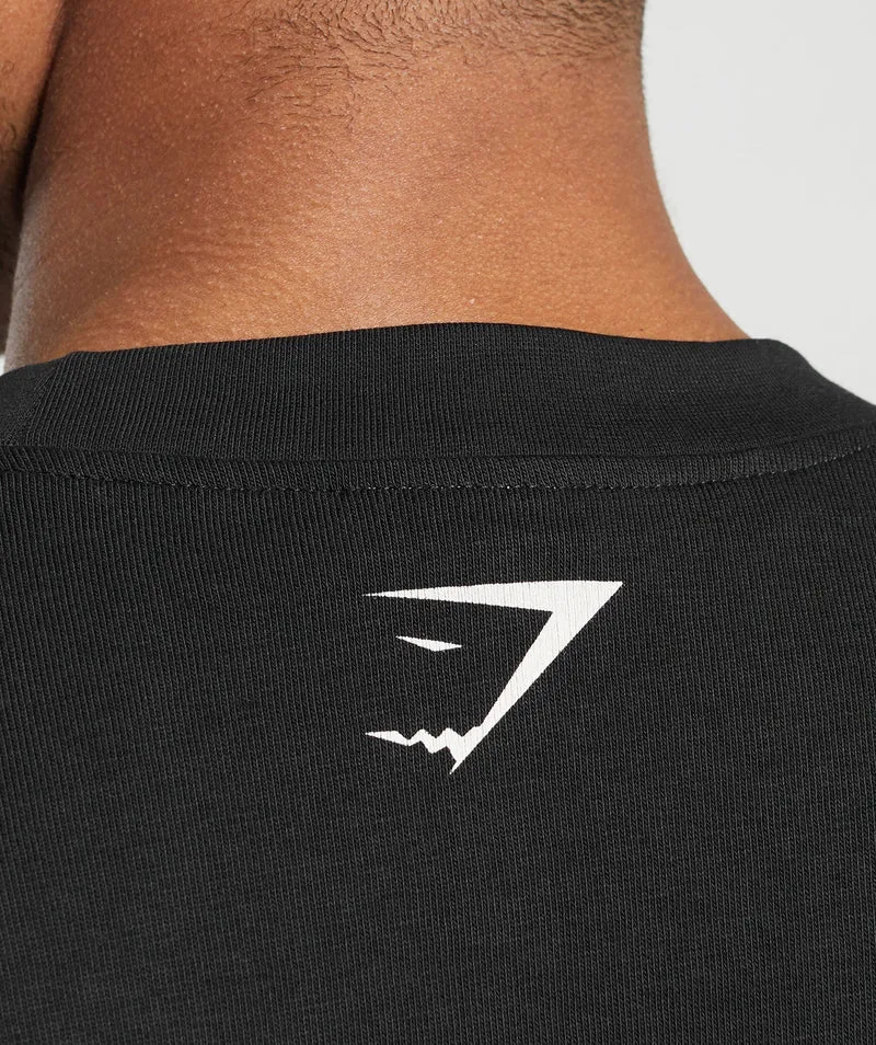 Gymshark Collegiate T-Shirt - Black