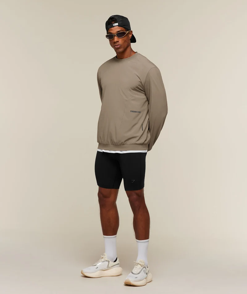 Gymshark Running Elite Crew - Lifestyle Brown