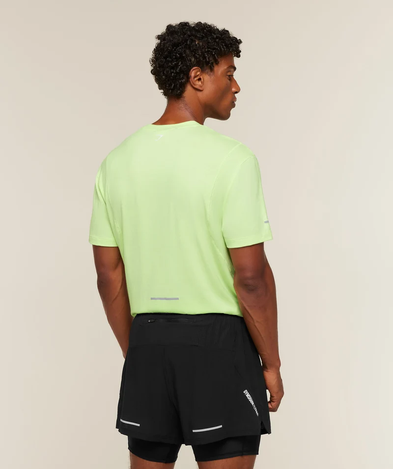 Gymshark Super Soft Running T-Shirt - Pace Green